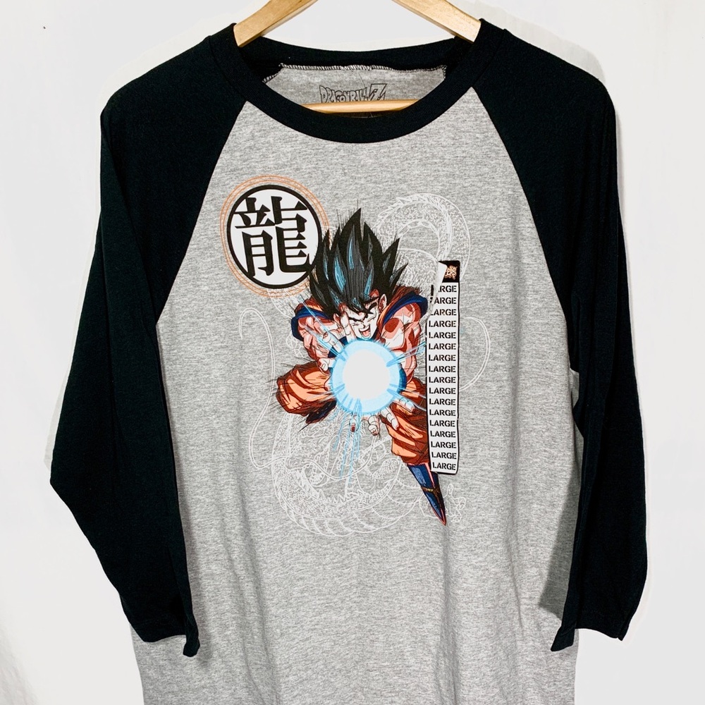 Dragonball Z Baseball Tee Men Size L